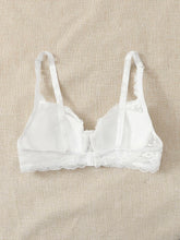 Floral Lace Solid Bra